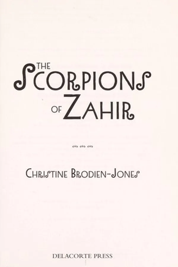 Capa de The scorpions of Zahir