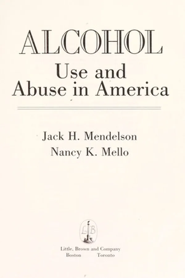 Capa de Alcohol, use and abuse in America