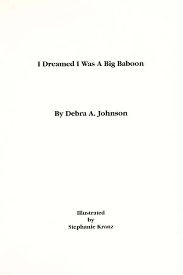 Capa de I dreamed I was-- a big baboon