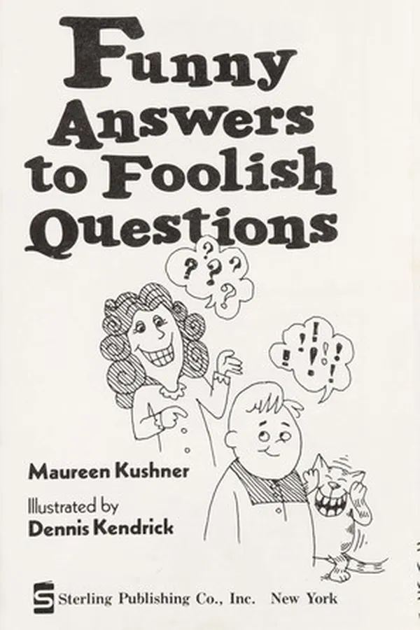 Capa de Funny answers to foolish questions