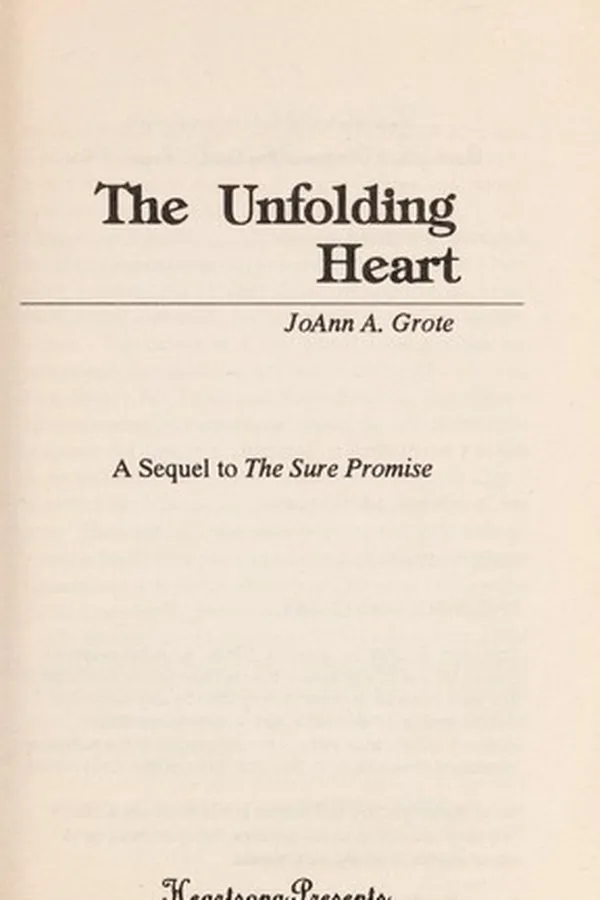 Capa de The Unfolding heart
