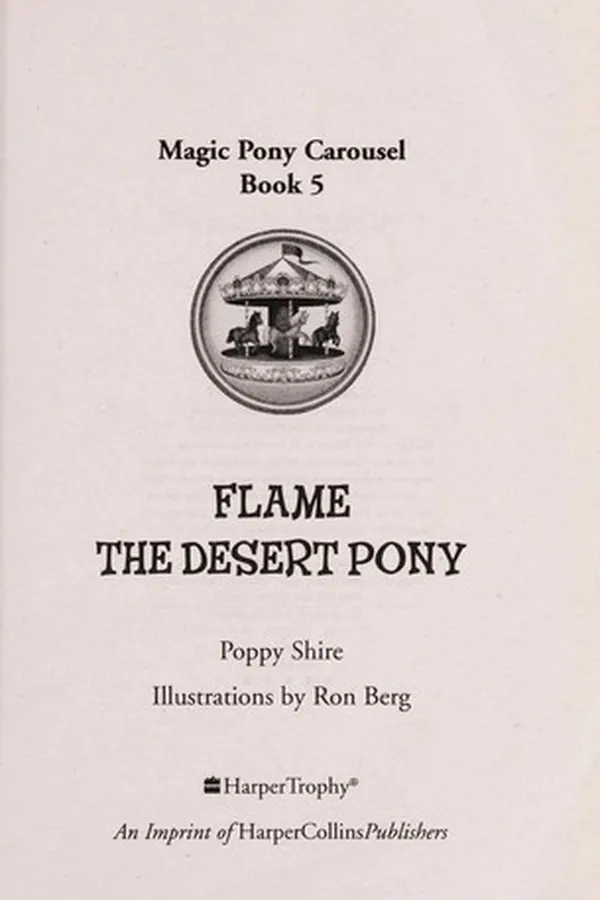 Cover of Flame the desert pony