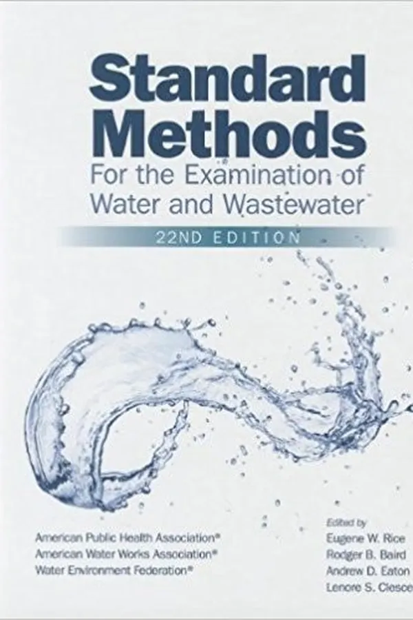 Capa de Standard methods for the examination of water and wastewater - 22. ed.