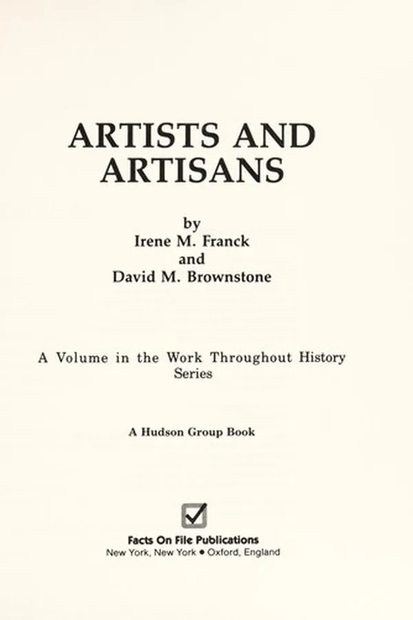 Capa de Artists and artisans