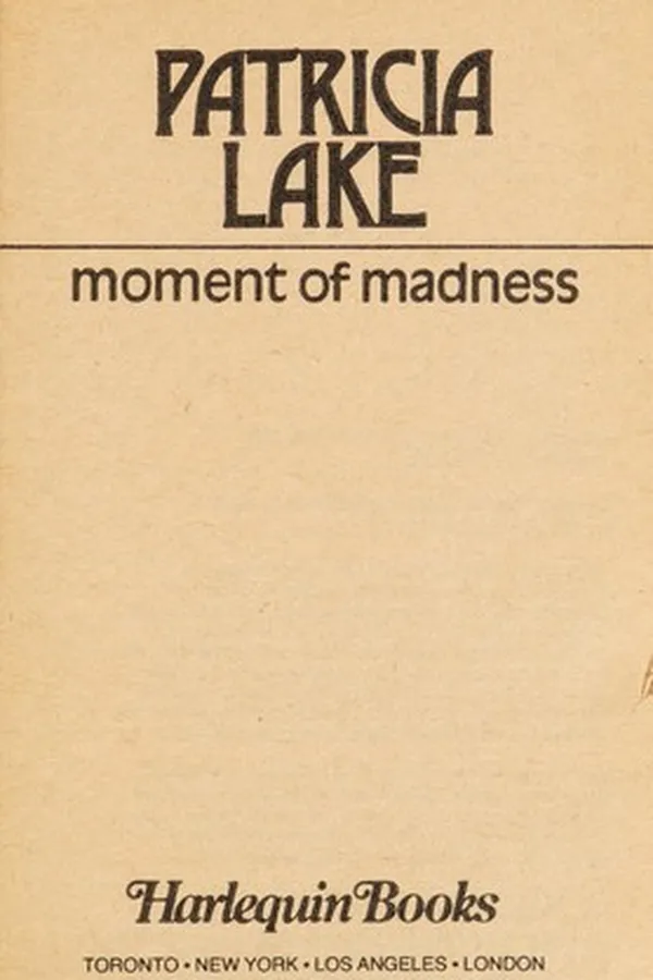 Capa de A Moment of Madness