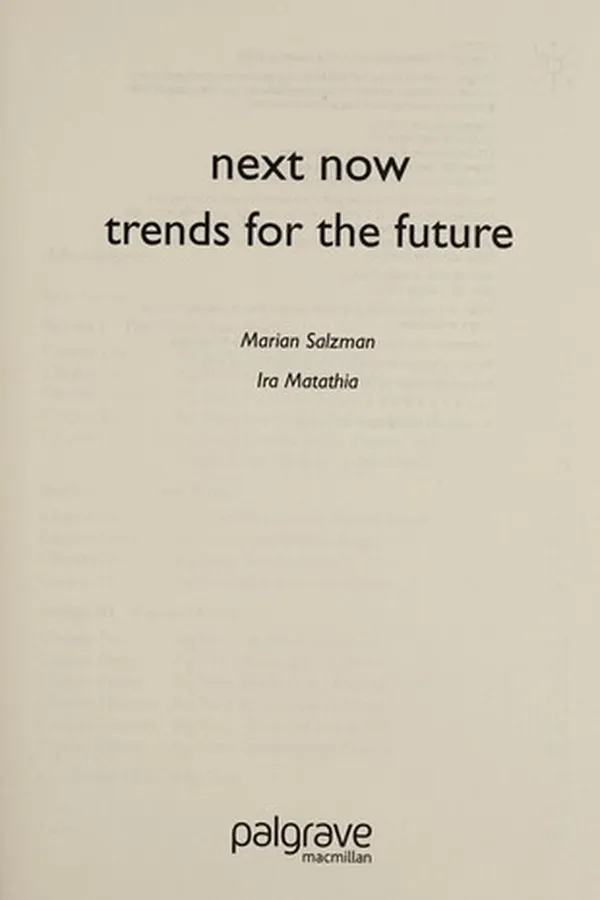 Capa de NEXT NOW: TRENDS FOR THE FUTURE