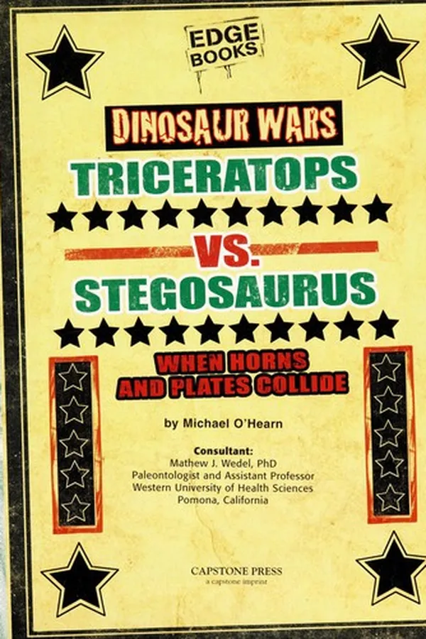 Capa de Triceratops vs. Stegosaurus