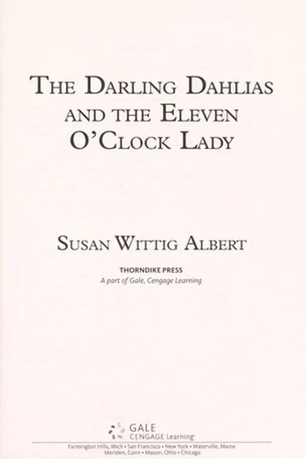 Capa de The Darling Dahlias and the Eleven O'clock Lady