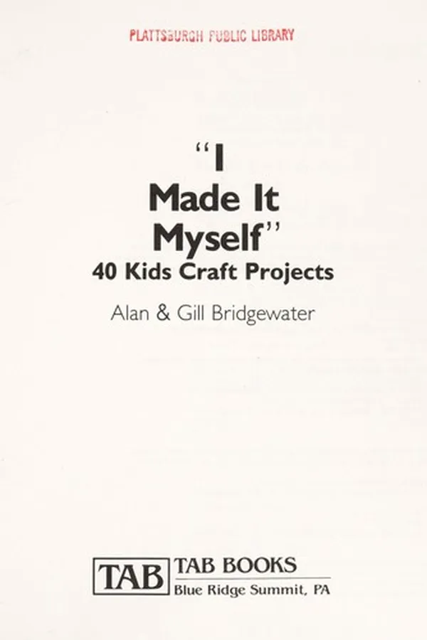 Capa de "I made it myself"