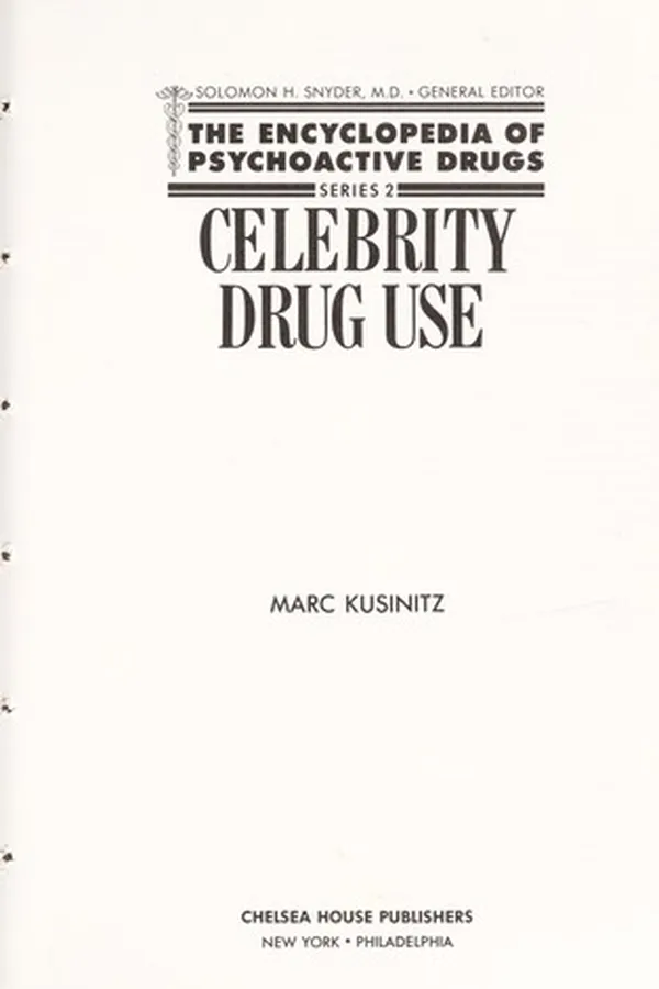 Capa de Celebrity drug use