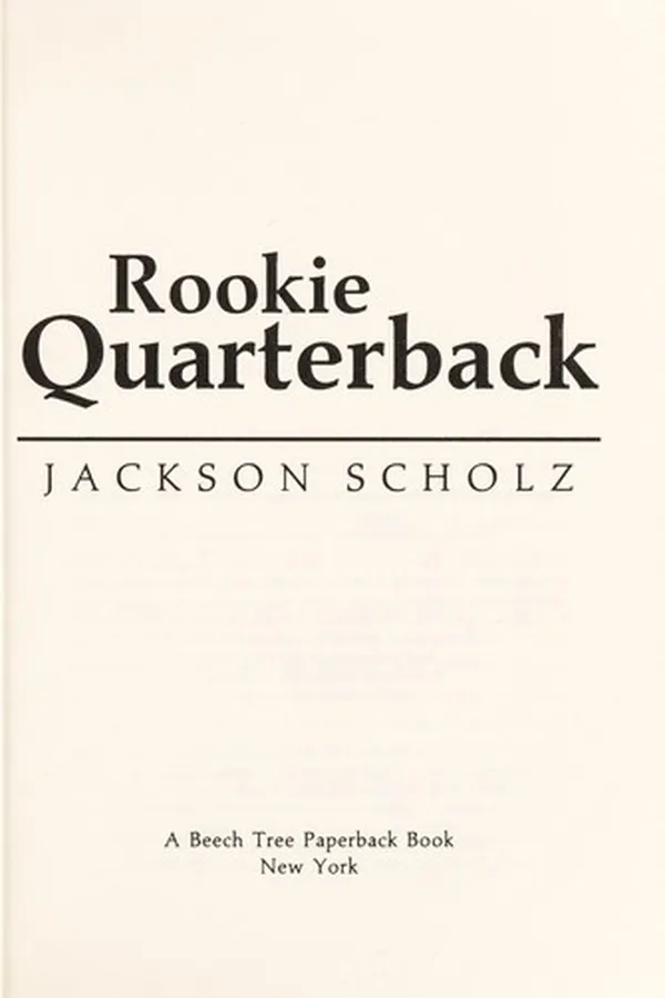 Capa de Rookie quarterback