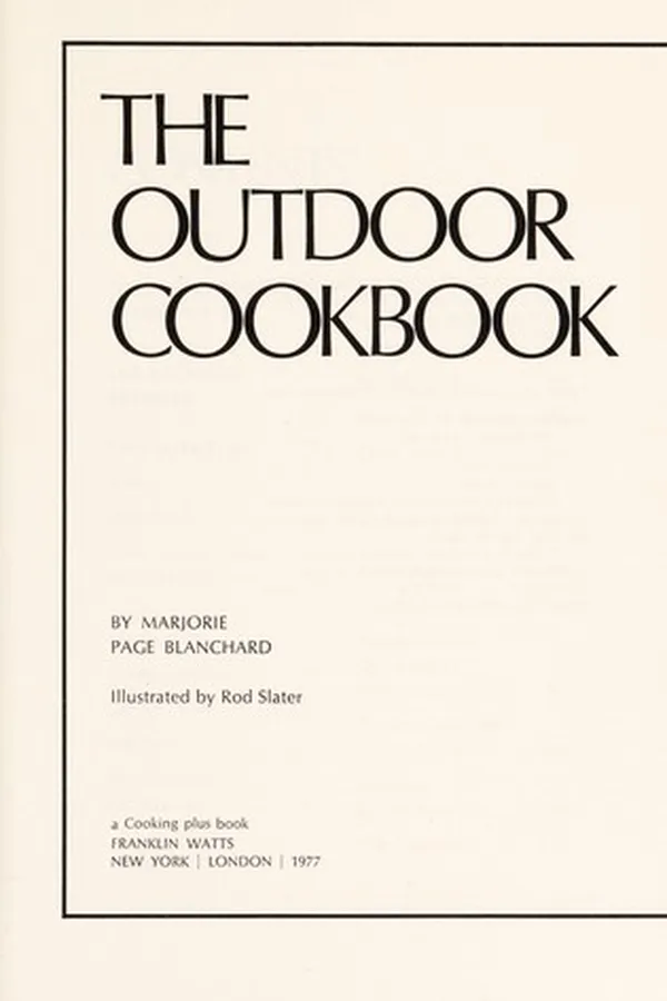 Capa de The outdoor cookbook