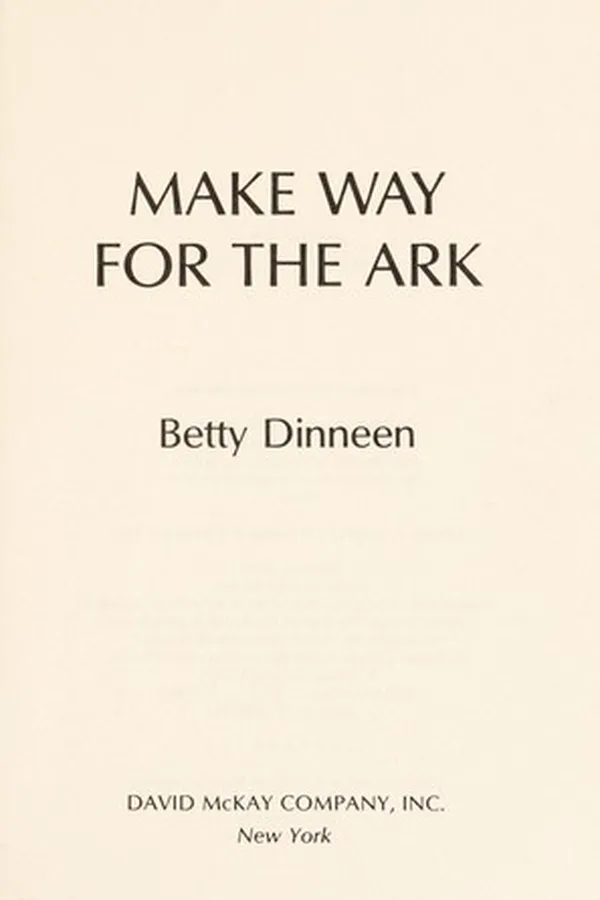Capa de Make Way for the Ark