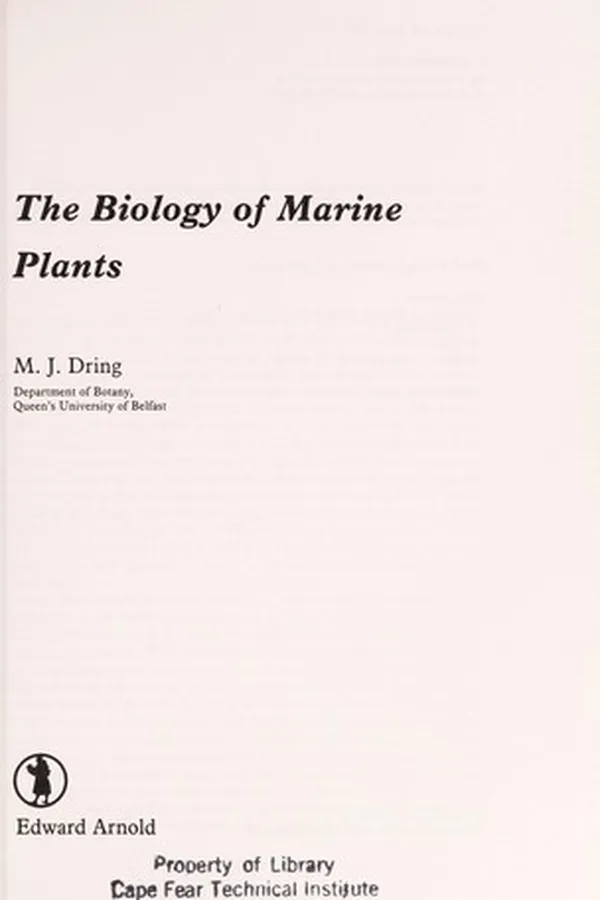 Capa de The biology of marine plants