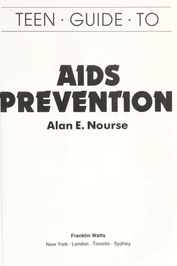 Capa de Teen guide to AIDS prevention