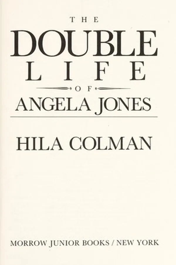 Capa de The double life of Angela Jones