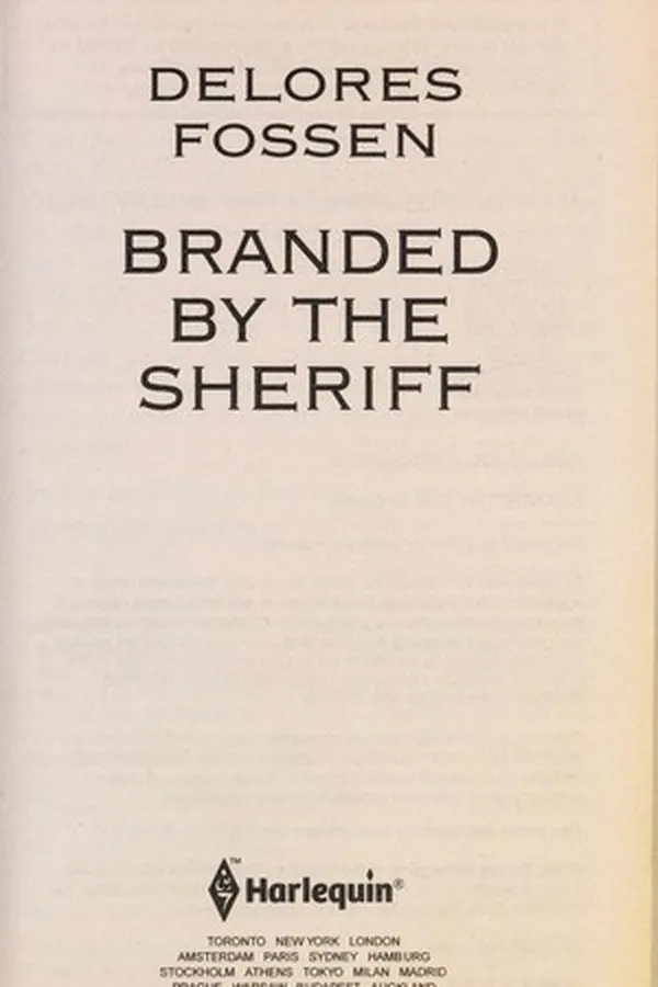 Capa de Branded by the sheriff