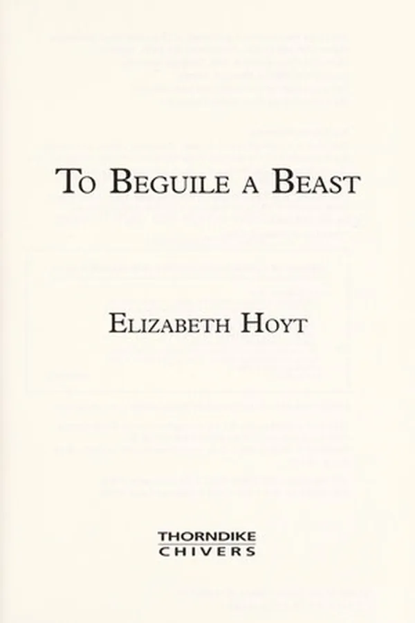 Capa de To Beguile A Beast