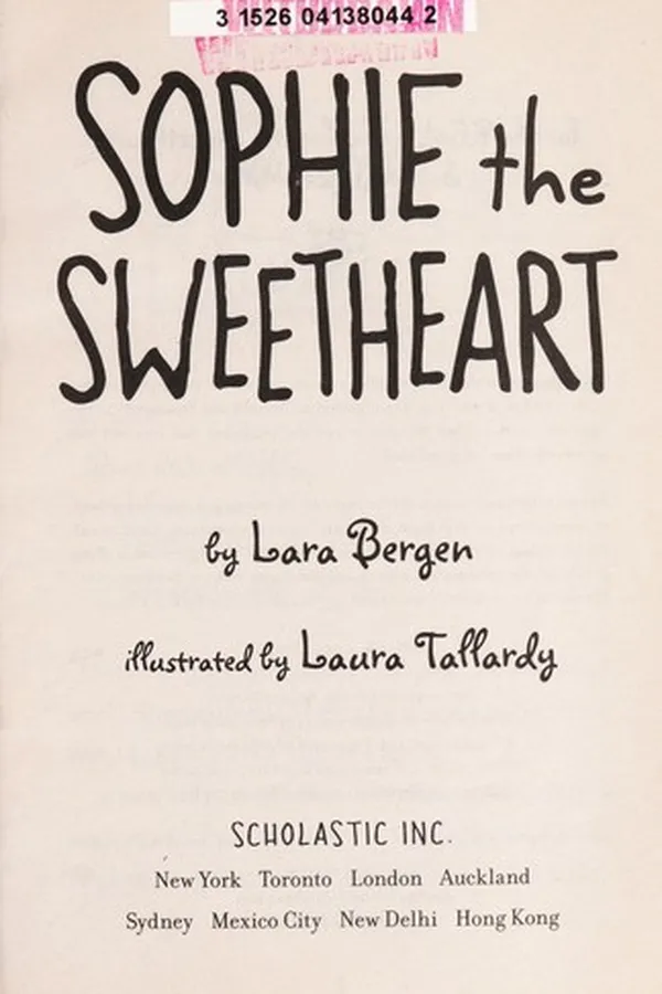 Capa de Sophie the sweetheart