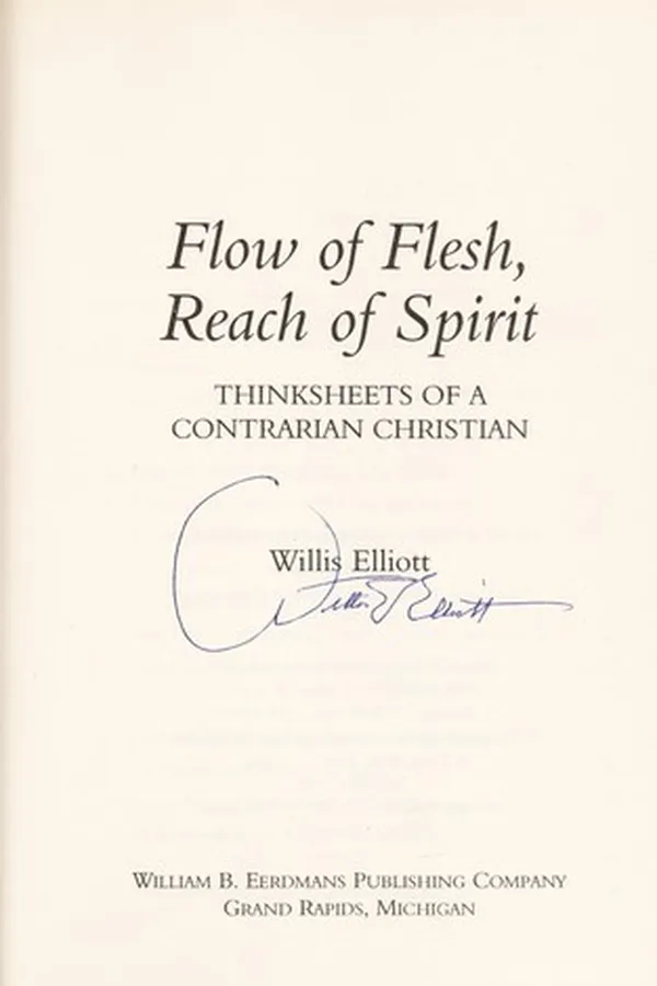 Capa de Flow of flesh, reach of spirit