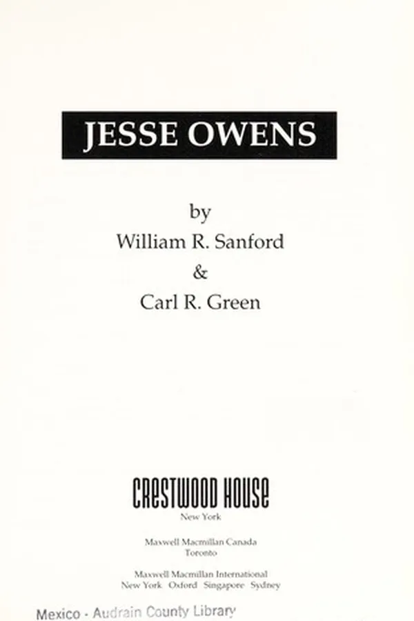 Capa de Jesse Owens