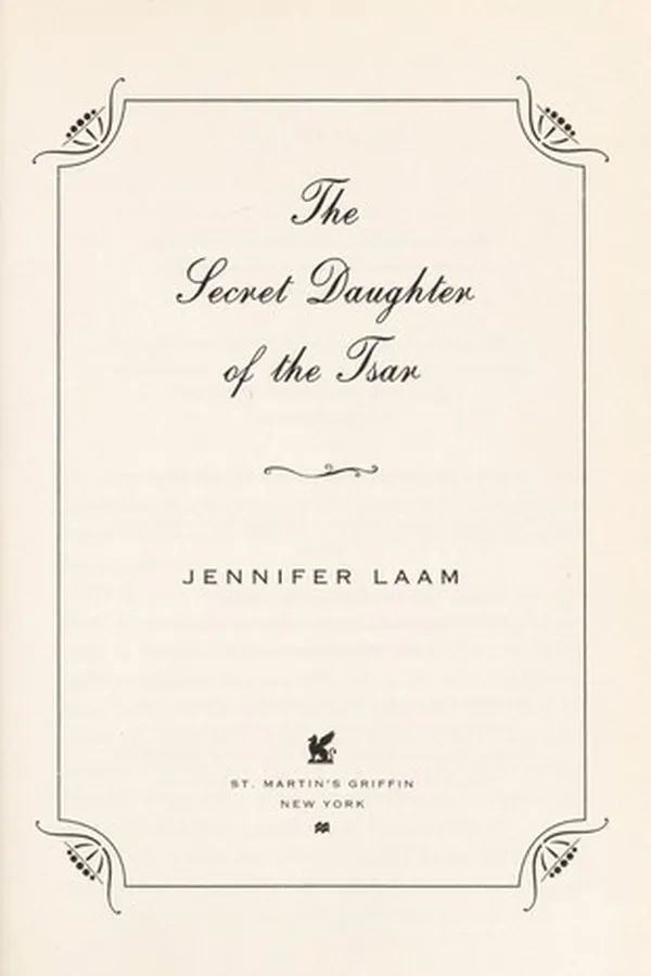 Capa de The secret daughter of the tsar