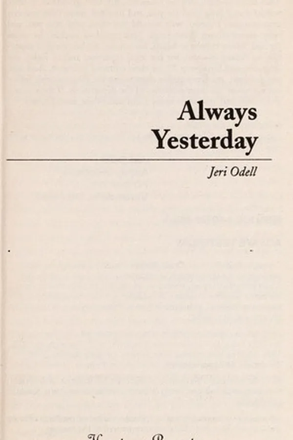 Capa de Always yesterday