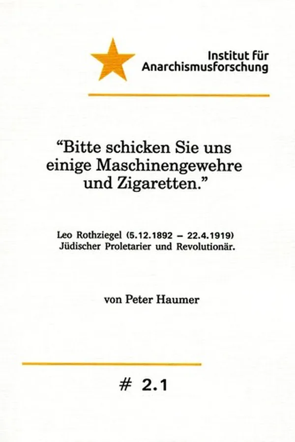 Capa de „Bitte schicken Sie uns einige Maschinengewehre und Zigaretten“