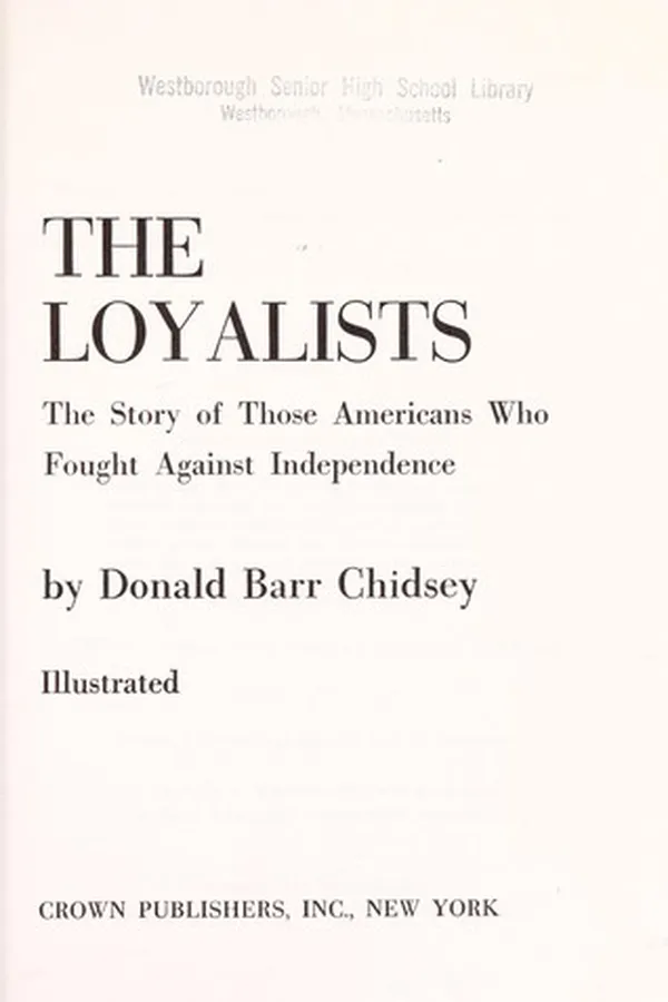 Capa de The loyalists