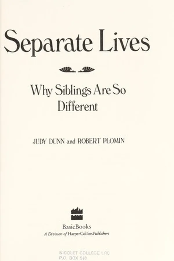 Capa de Separate lives