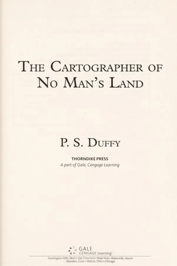 Capa de The cartographer of no man's land