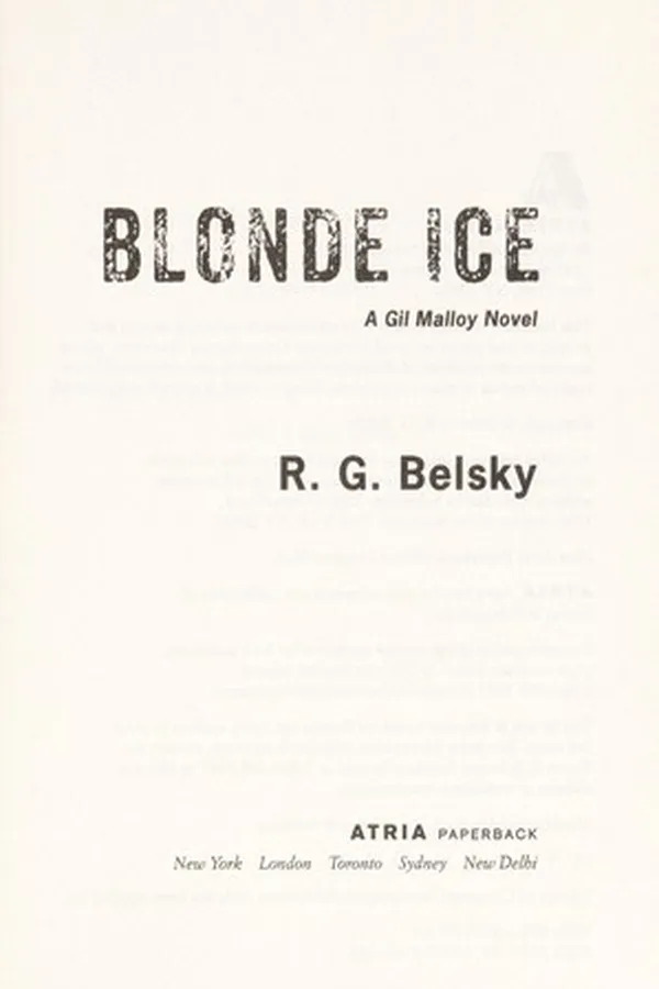 Cover of Blonde ice