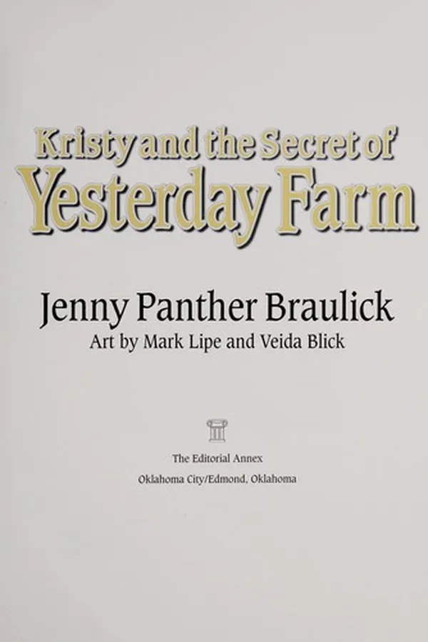 Capa de Kristy and the secret of Yesterday Farm