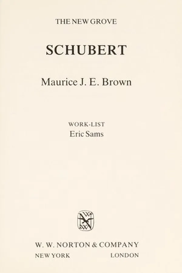 Capa de The New Grove Schubert