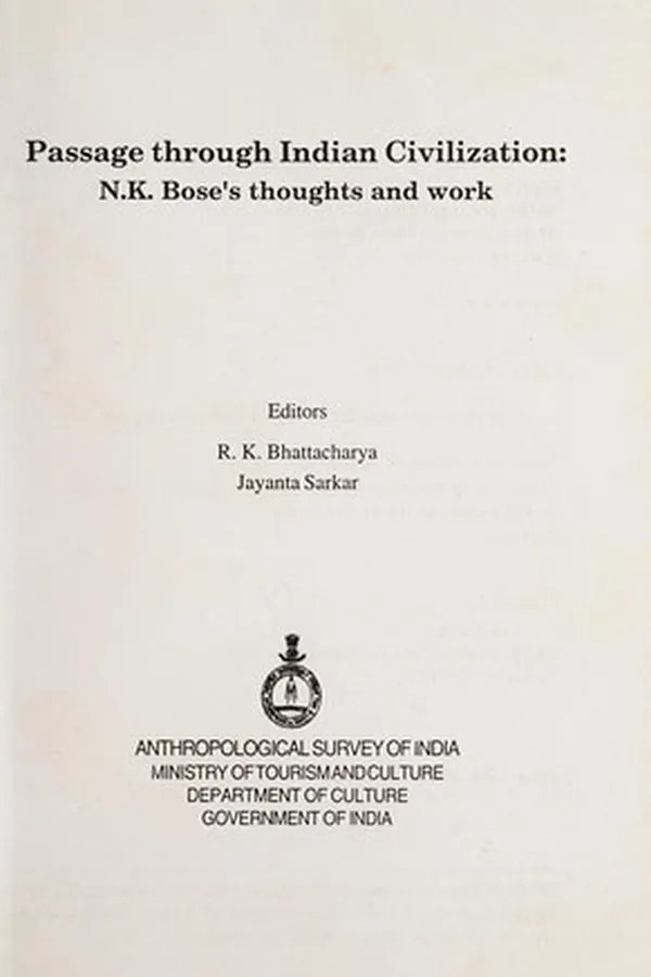 Capa de Passage through Indian civilization