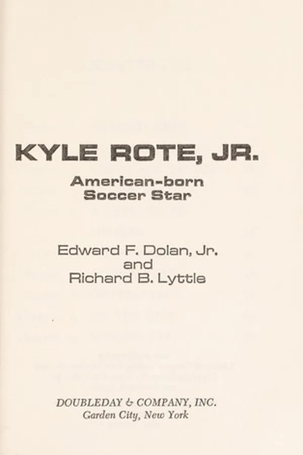 Capa de Kyle Rote, Jr., American-born soccer star