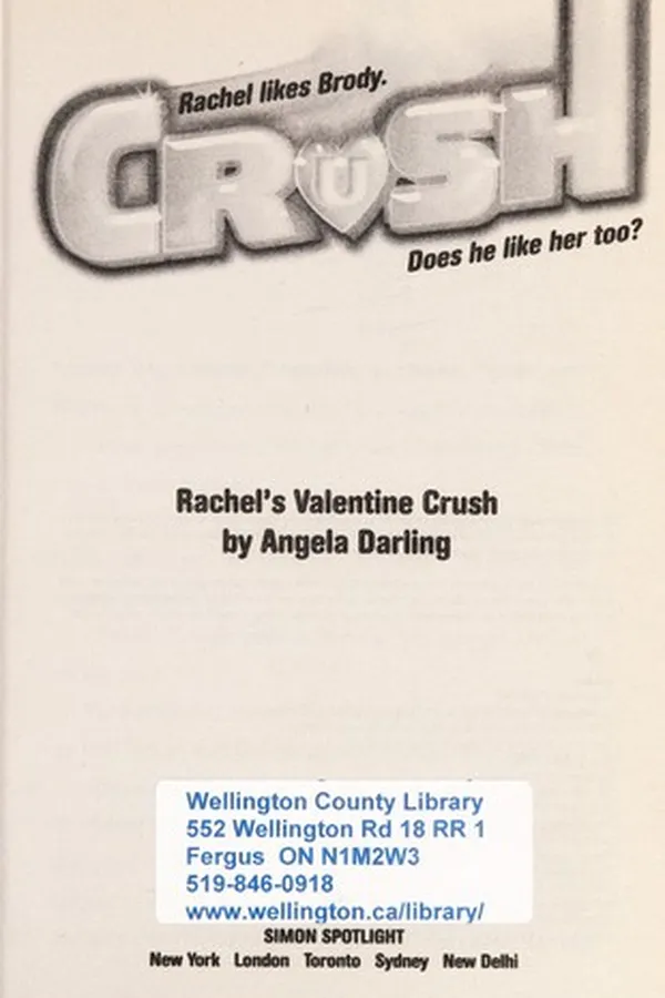 Capa de Rachel's Valentine crush