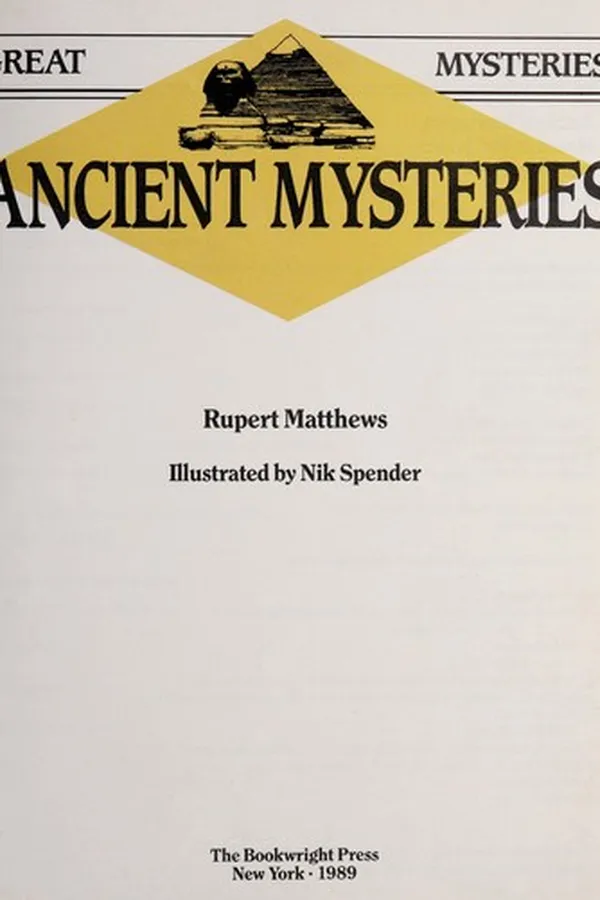 Capa de Ancient mysteries