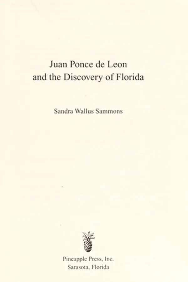 Capa de Juan Ponce de Leon and the discovery of Florida