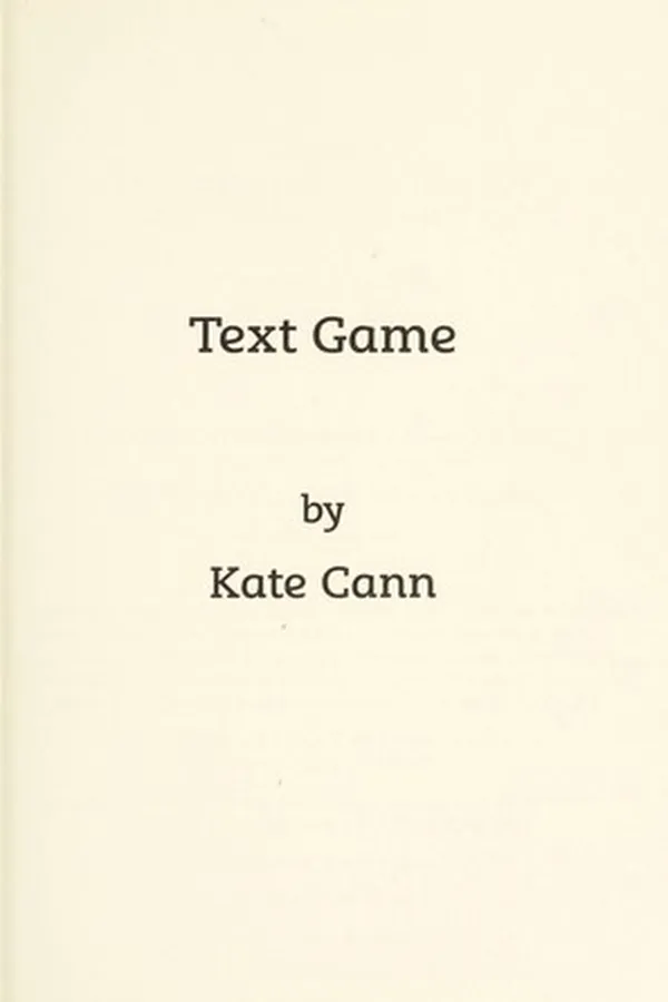 Capa de Text game