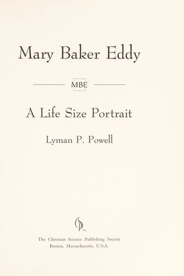 Capa de Mary Baker Eddy