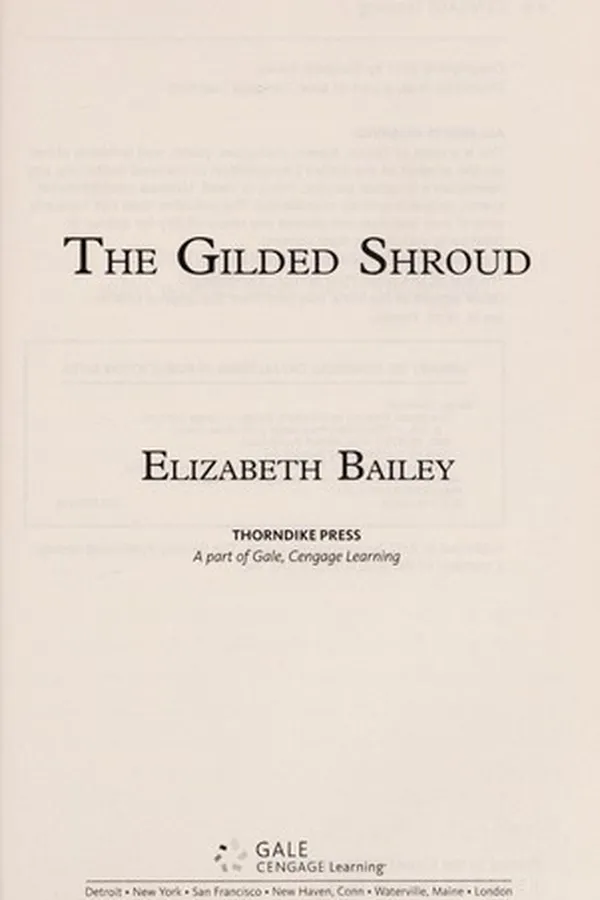 Capa de The gilded shroud