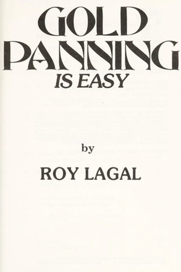 Cover of Gold panning is easy