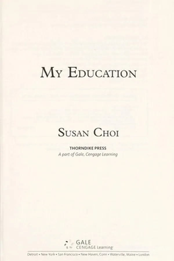 Capa de My Education