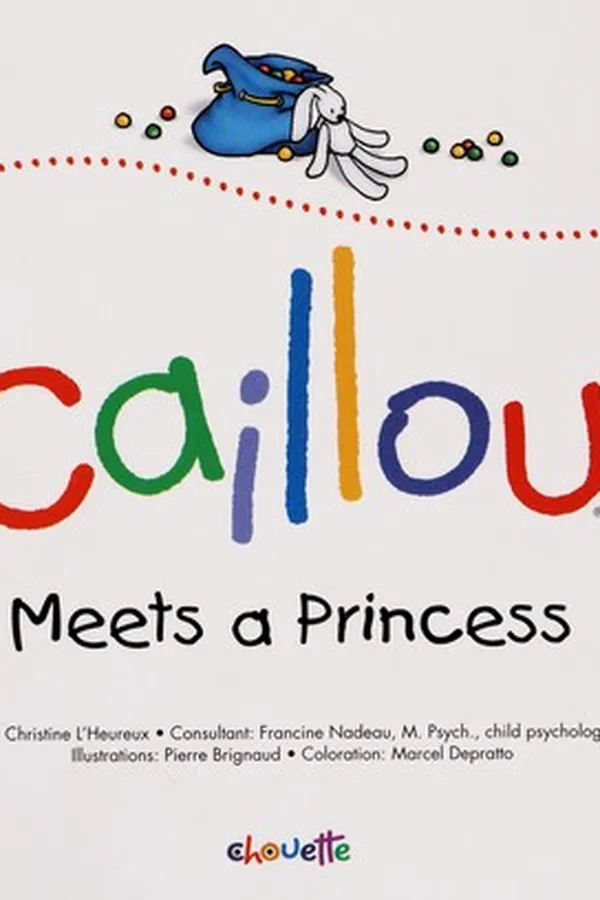 Capa de Caillou meets a princess