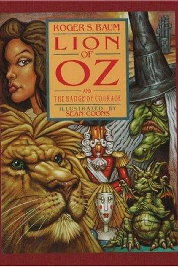 Capa de Lion of Oz and the Badge of Courage