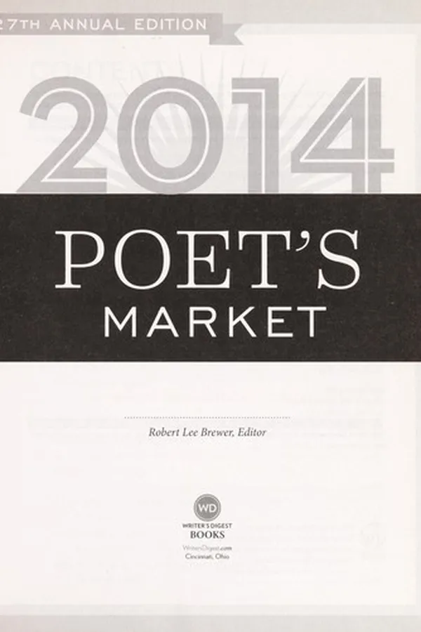 Cover of 2014 poet's market