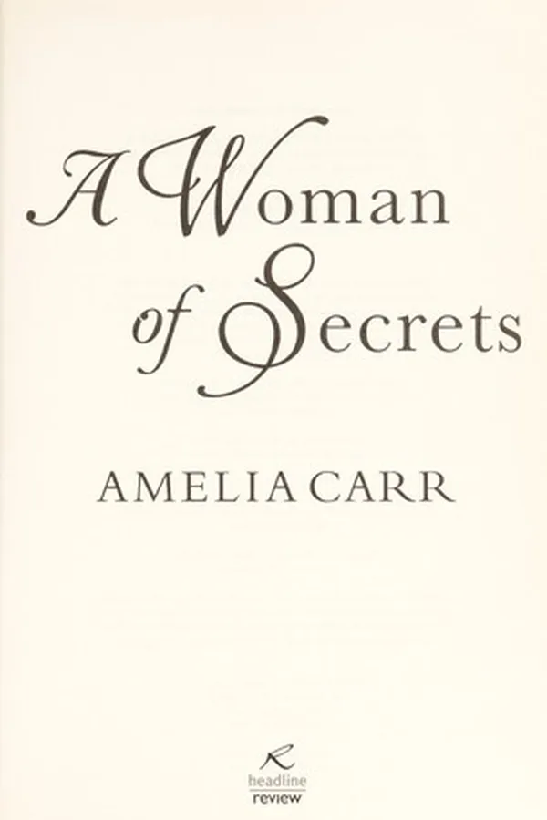 Capa de A woman of secrets