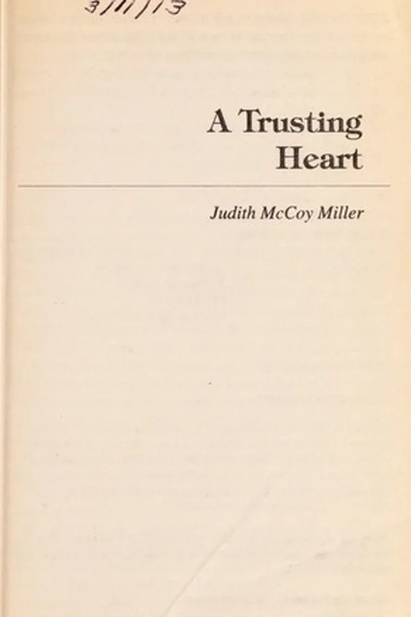 Capa de A Trusting Heart (Heartsong Presents #286)