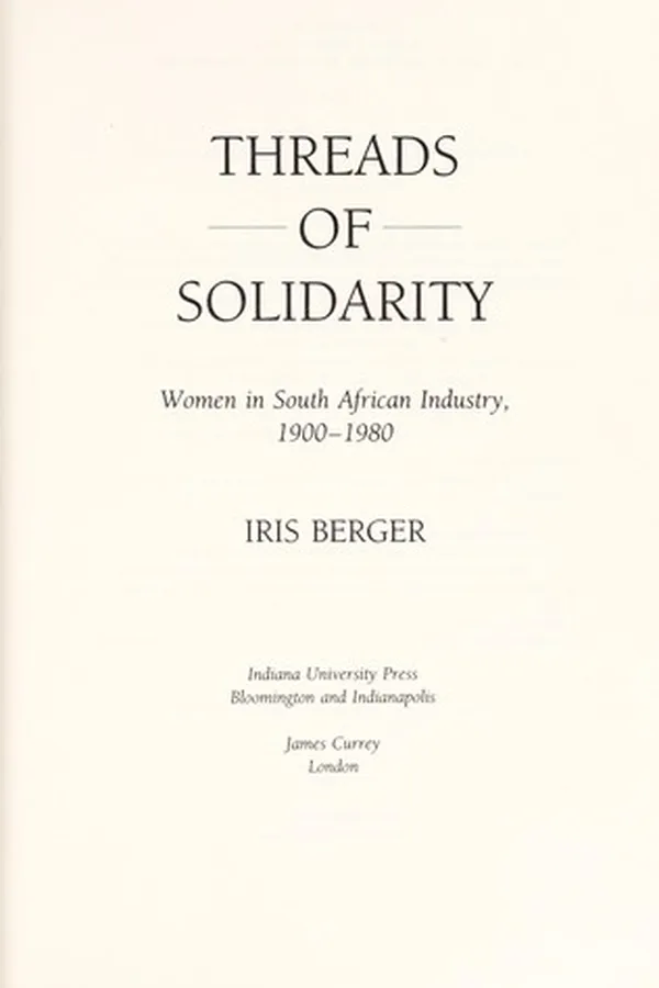 Capa de Threads of solidarity